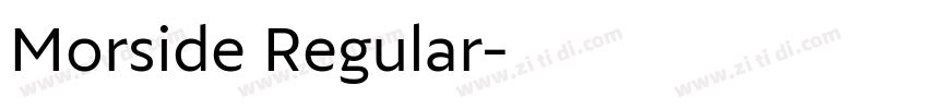 Morside Regular字体转换 Morside Regular字体转换